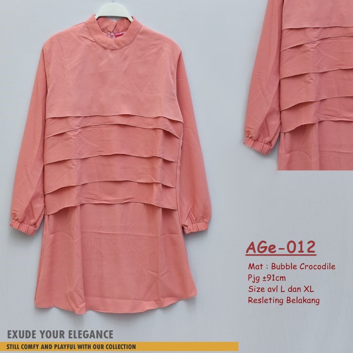 Atasan Tunik bahan Bubble kode AGe