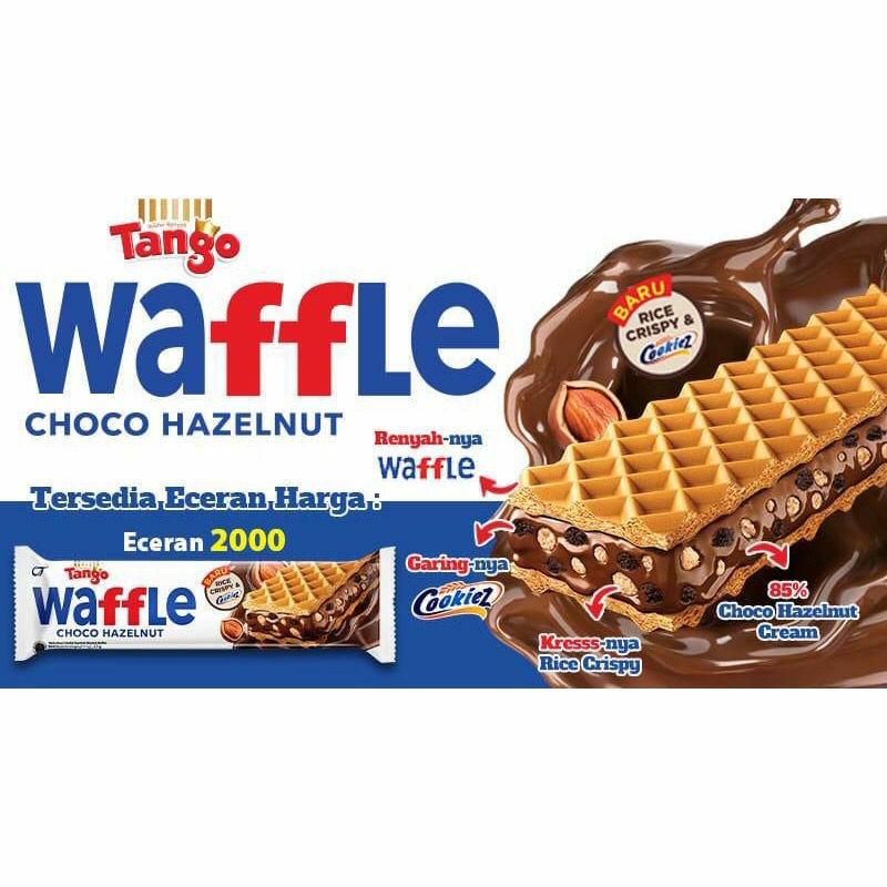 ( JSO ) TANGO WAFFLE CHOCO HAZELNUT / COOKIEZ AND CREAM / COKLAT WAFER TANGO RENYAH ECER