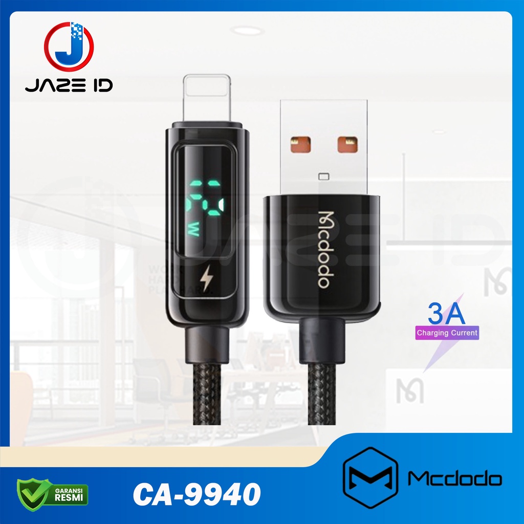 MCDODO CA-9940 Cable Lightning Digital Display Pro Fast 3A 1.2m