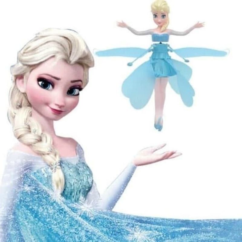 FFE47 Boneka Terbang Sensor Tangan Flying FROZEN Charging infrared / Mainan Anak