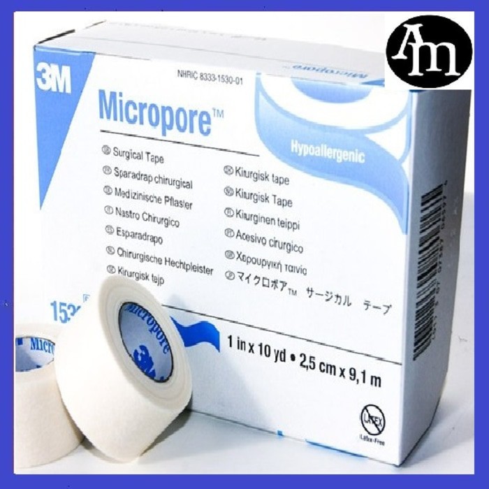 

3M Micropore 1In X 10Yd. 2,5Cm X 9,1M By As