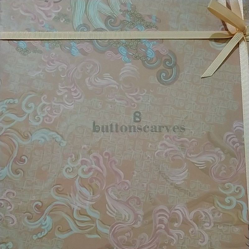 BUTTONSCARVES WAVE VOAL SQUARE Peach