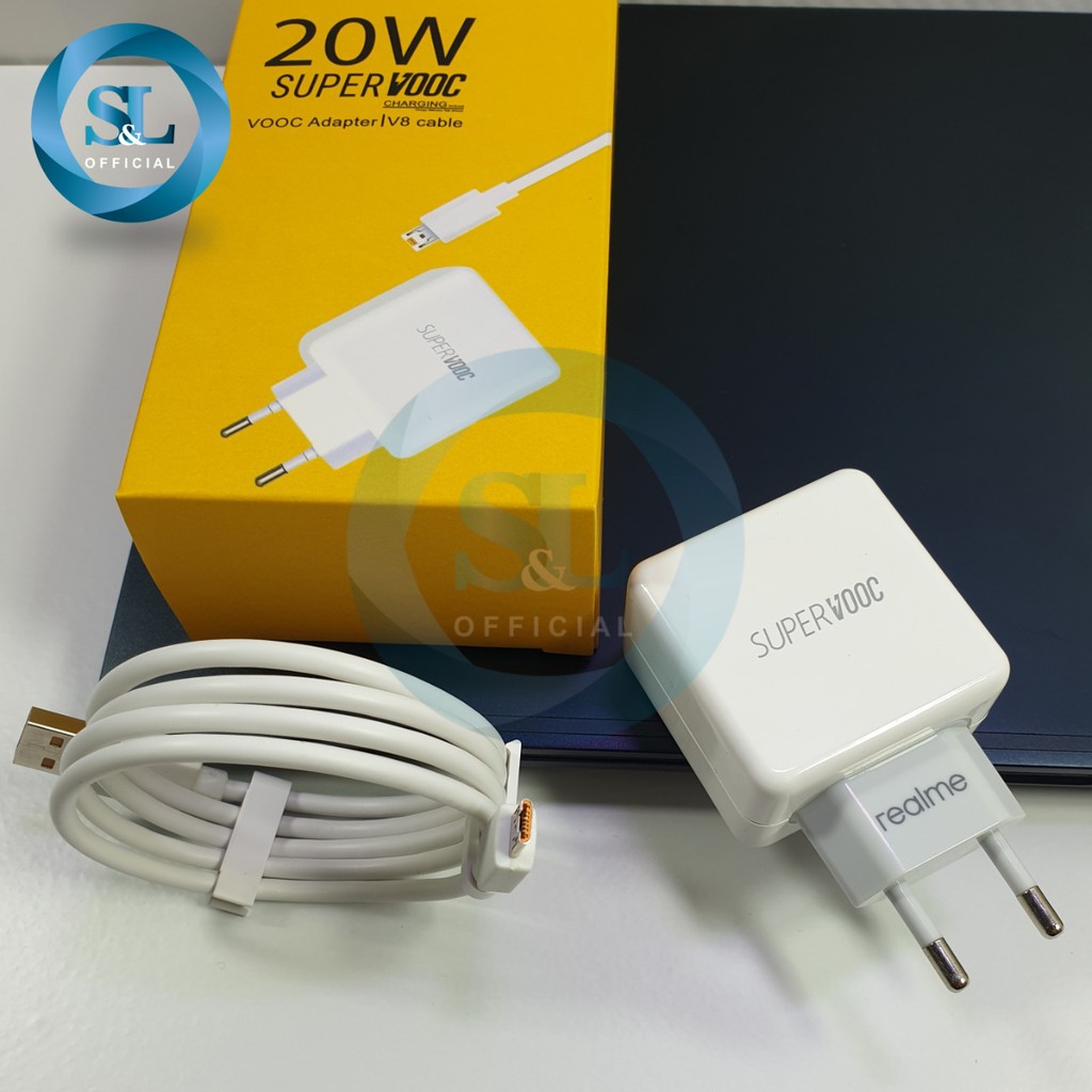 Charger Realme 20W Fast Charging Micro USB &amp; Type C Original