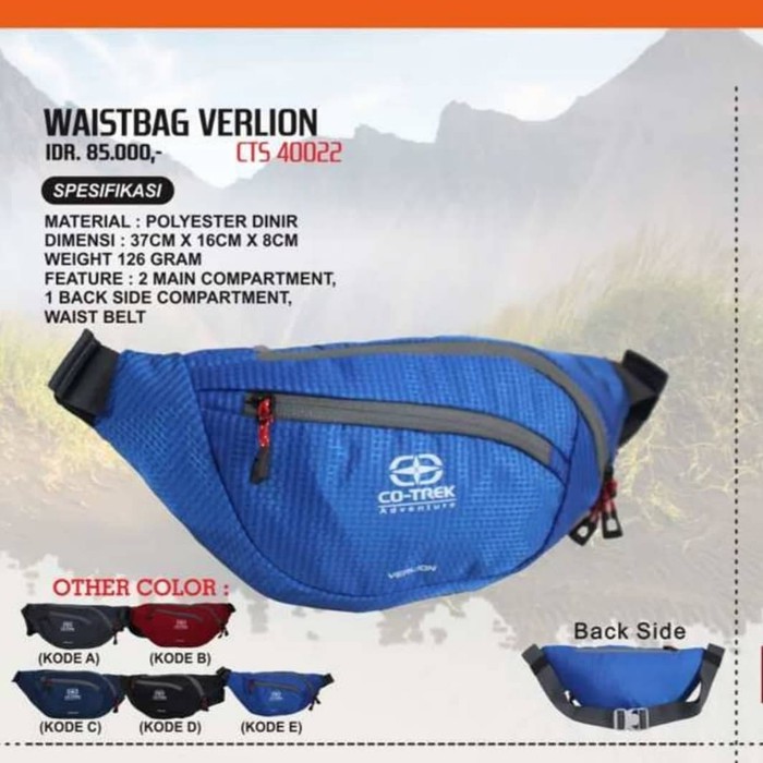 WAISTBAG VERLION COTREK | TAS PINGGANG COTREK | TAS SELEMPANG COTREK