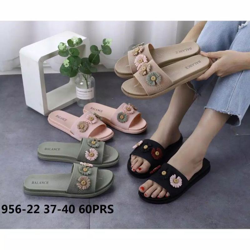 Sandal Balance Sendal Karet Wanita Balance Sandal Jelly