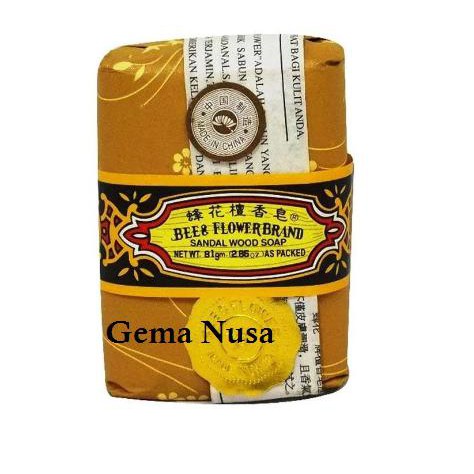 

Bee & Flower Soap Sabun Tawon Sandal Wood Soap 81Gr