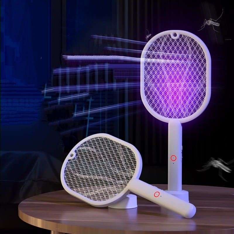 Raket nyamuk elektrik &amp; lampu LED Anti nyamuk electric mosquito racket