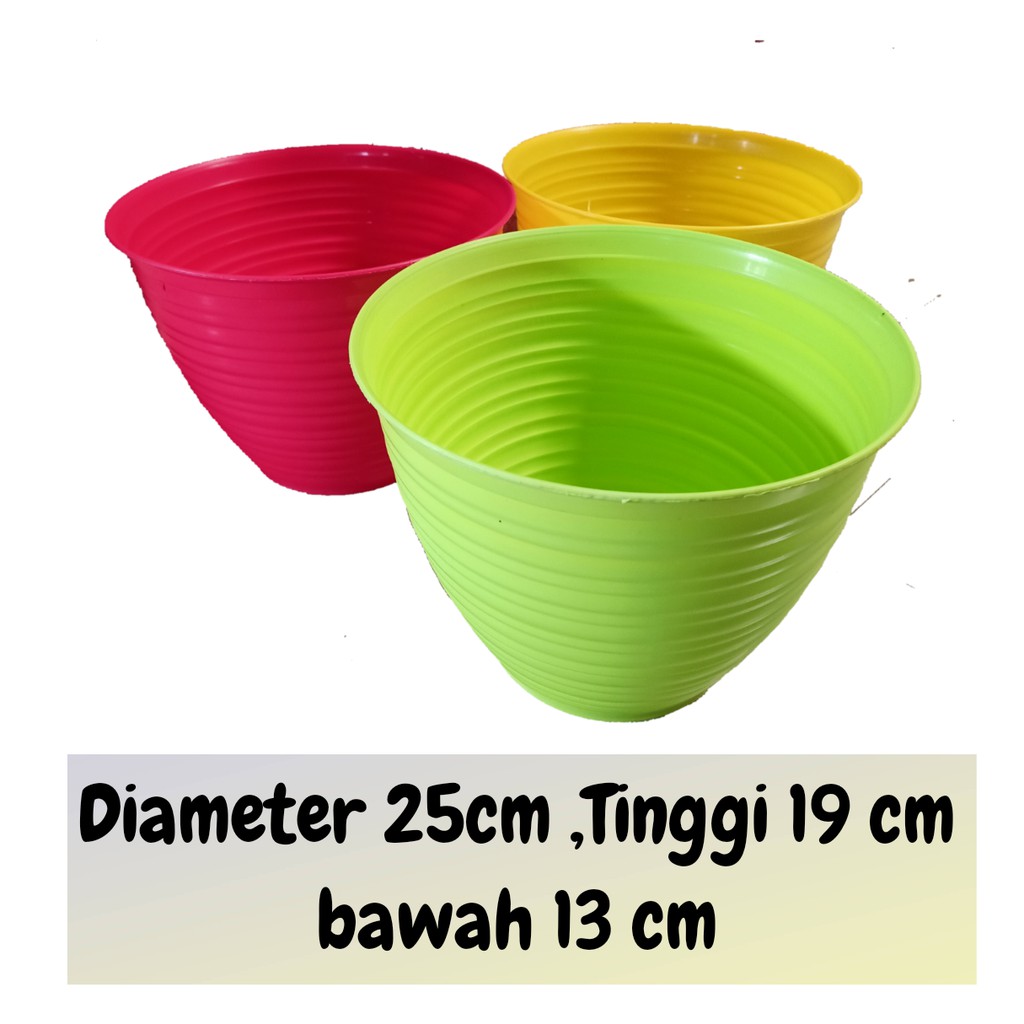 POT TAWON 25 CM - WARNA WARNI BENING