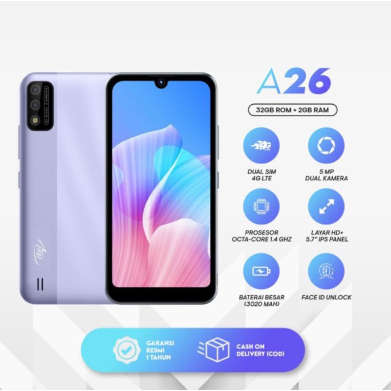 Infinix Vision 1 Pro Ram 3/32Gb Vision 49 Vision A26 Ram 2/32Gb Android Murah Garansi