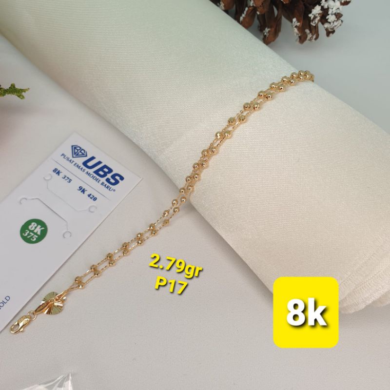 gelang tangan jedar 2 layer fashion