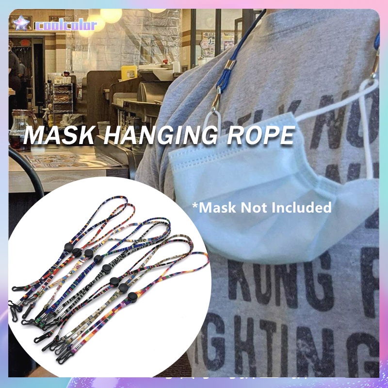 【Ready Stock】Unisex Masker Wajah Lanyard Masker Tali Gantung Topeng Pemegang Adjustable Tanpa Jejak Telinga Tali Gantung sederhana fashion murah COD