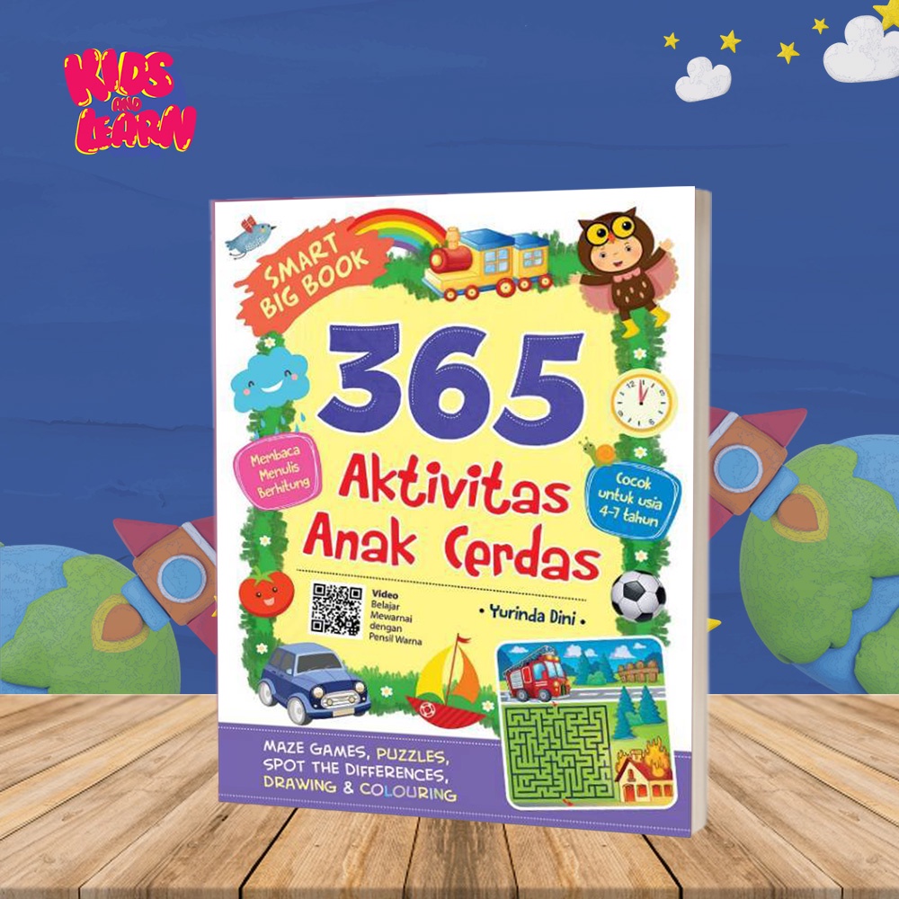 Buku Aktivitas Anak Belajar Smart Big Book 365 Aktivitas Membaca Menulis Berhitung Anak Cerdas Tk Pa
