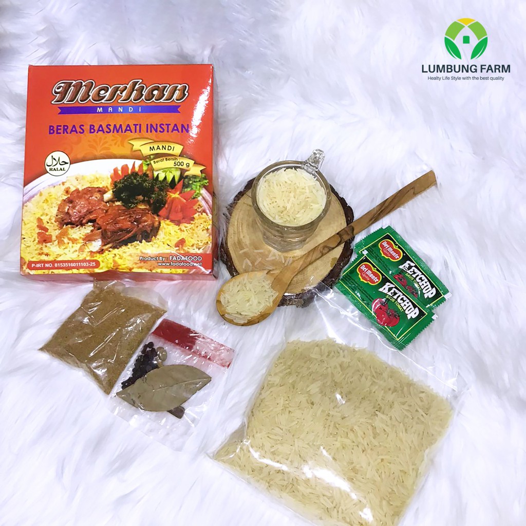 

BERAS BASMATI BUMBU MANDI (MERHAN) | 500 GRAM BERAS MANDI BUMBU INSTANT