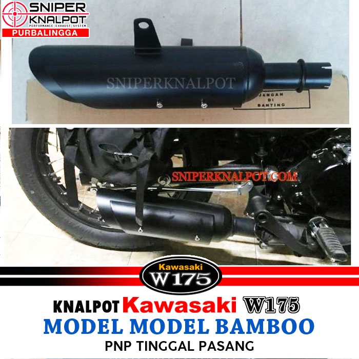 Knalpot W175 Kawasaki W175Se Kawasaki W175 Model Bamboo PNP