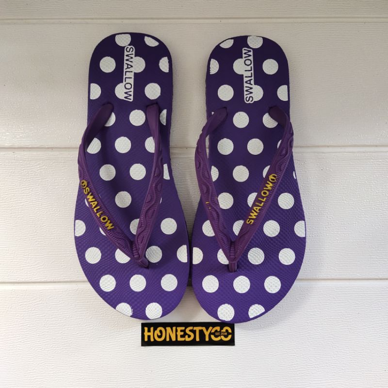 Sandal Jepit Swallow Wanita Polkadot Sepasang HONESTYCO