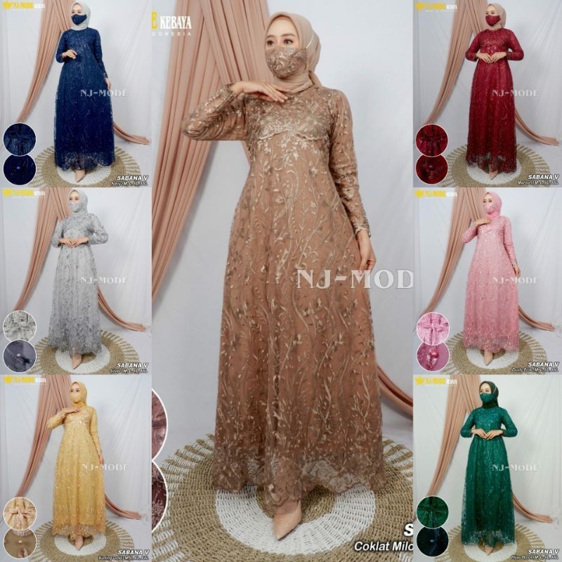 KEBAYA MODEREND//GAMIS SABANA//BAJU GAMIS//BY NJ MODE