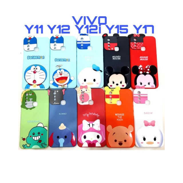 SILIKON CASE GAMBAR KARTUN DORAEMON DINO VIVO Y12 Y20 Y30 Y50