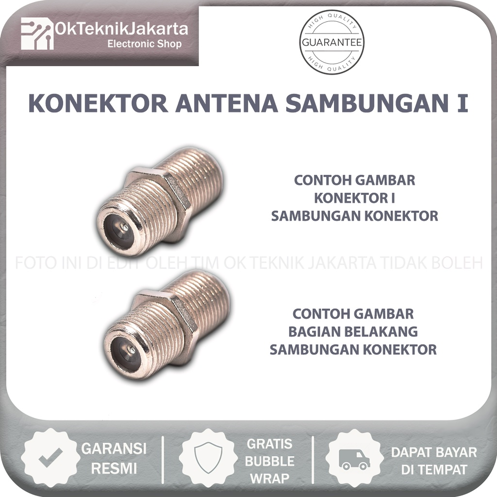 Konektor I / Konektor Sambungan I Untuk Sambungan Kabel TV / Parabola