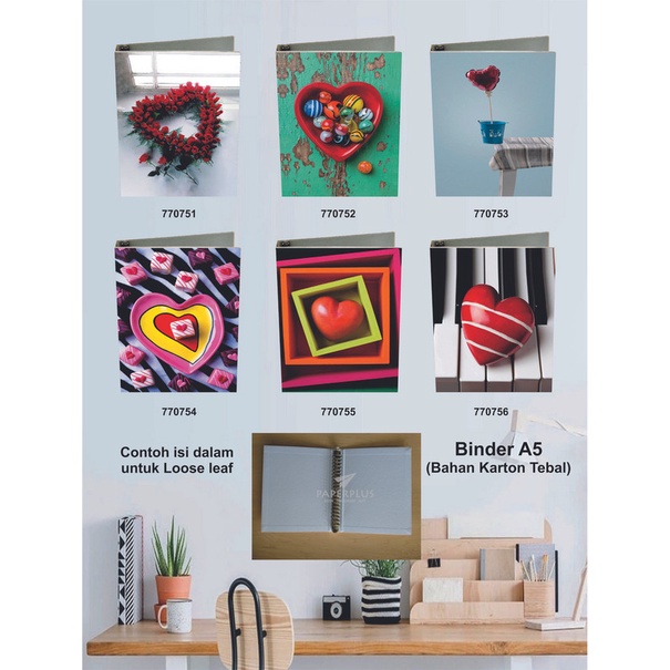 

Binder A5 / Binder Note A5 / Love / Set 2980