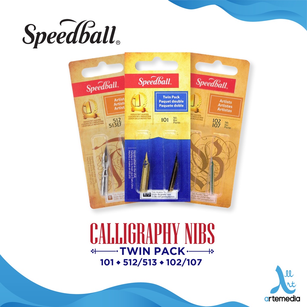 

Speedball Calligraphy Nib Twin Pack Mata Pena Kaligrafi