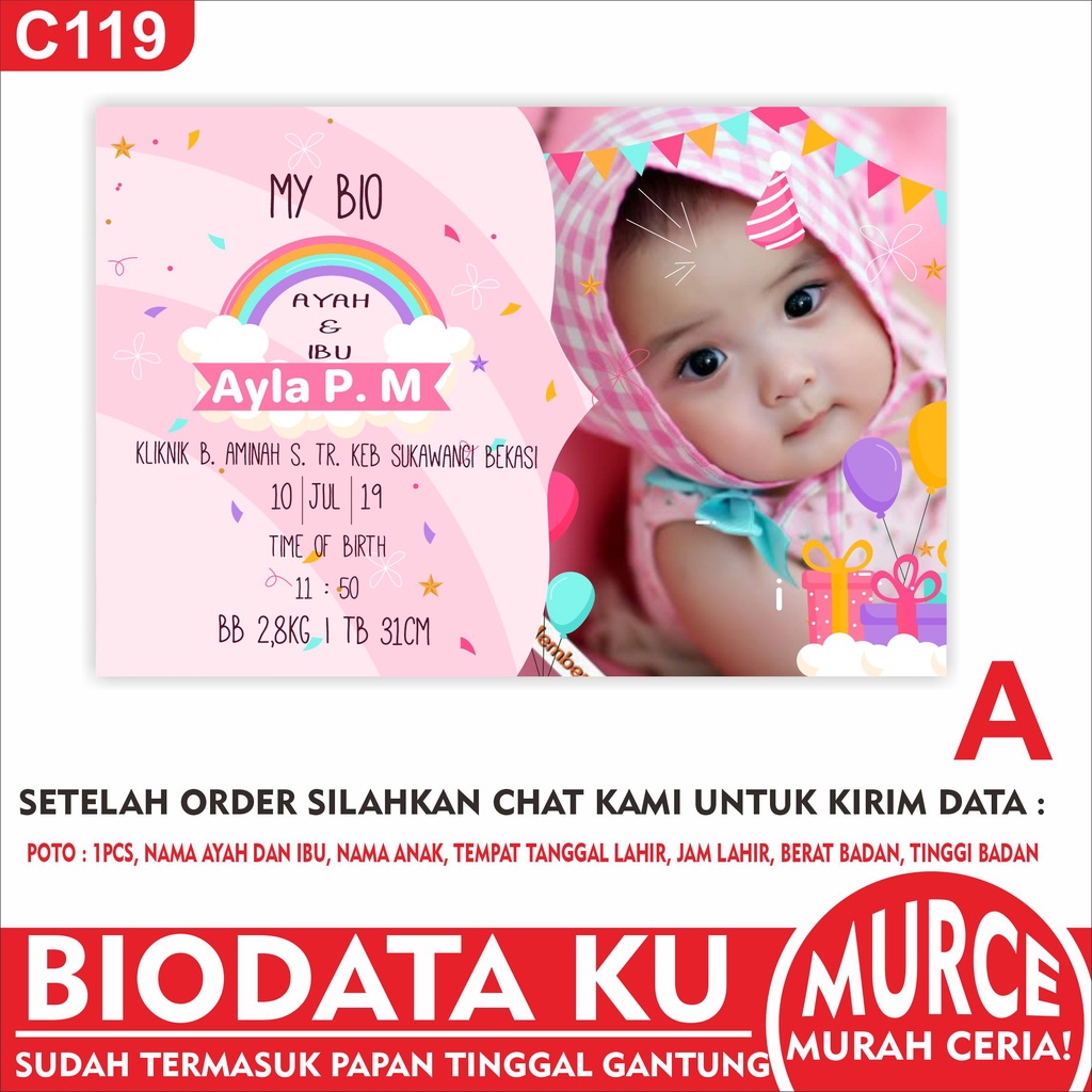 Biodata Bayi- Biodata Baby - Biodata Anak