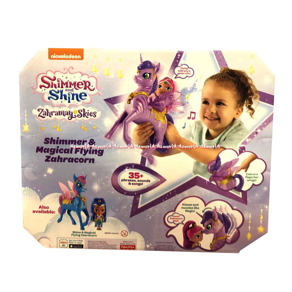 Nickelodeon Shimmer And Shine Zahramay Skies Mainan Kuda Poni Fisher Price