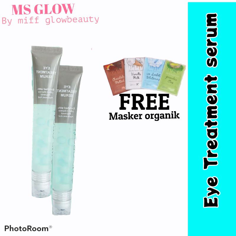 EYE TREATMENT SERUM , EYE SERUM MSGLOW SERUM KERUTAN MATA , SERUM LIPATAN MATA MS GLOW