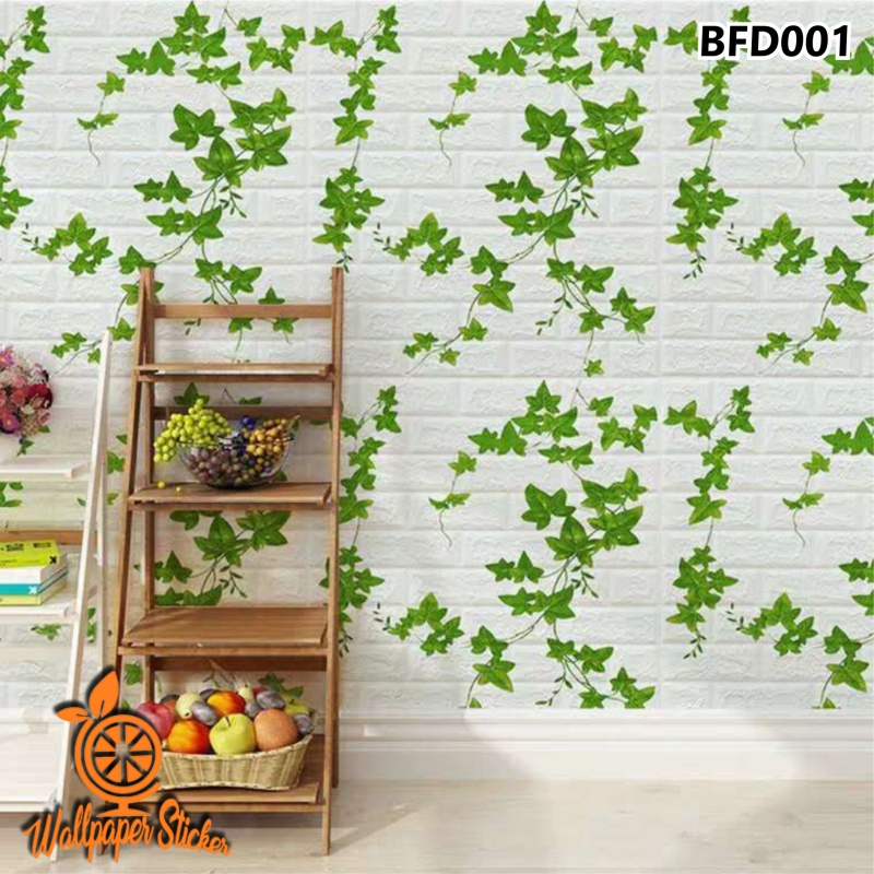 Wallpaper 3D Brick Dekorasi Dinding Wall Foam Brick 3D Batu Bata Waterproof Setengah uk 38Cm X 70Cm BD19-BFD001