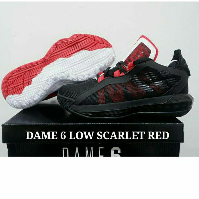 SEPATU ADIDAS DAME 6 LOW SCARLET RED