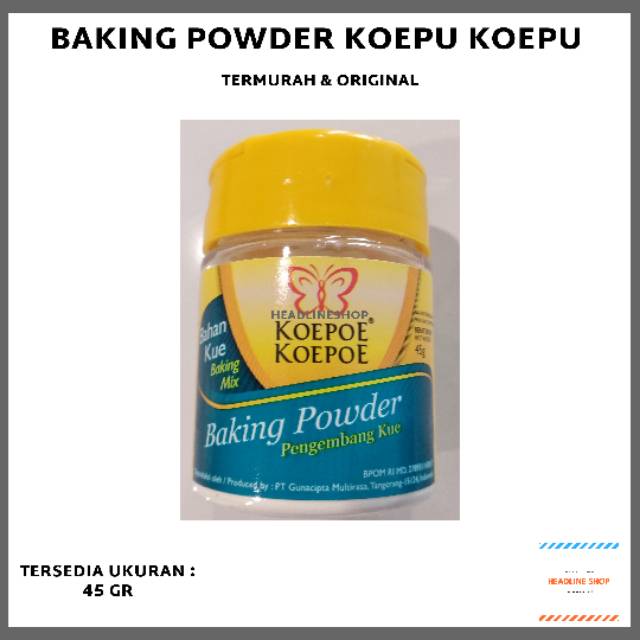 

Baking Powder Koepu Koepu 45 gr Original Kupu Kupu
