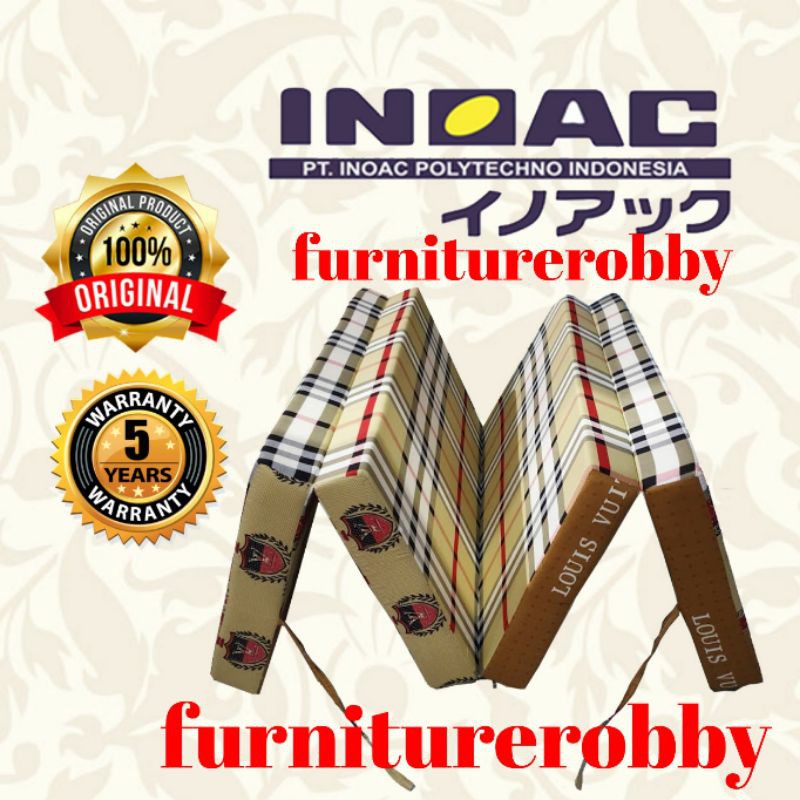 Kasur busa lipat 4 INOAC 160x200x 15 cm