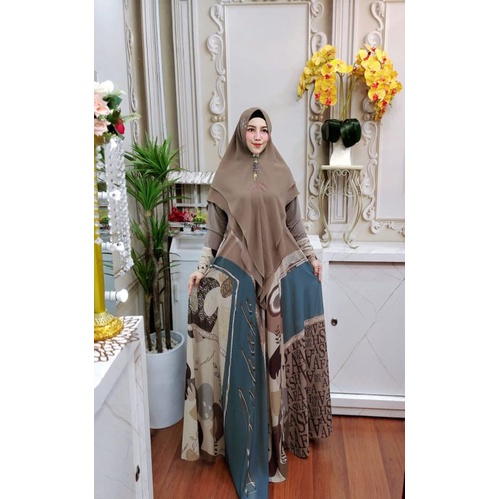 Haajira ORI by Ashafa Syar'i / Gamis Set Syari / Gamis Pesta Syar’i / Baju Syari Terbaru / Dress Sya