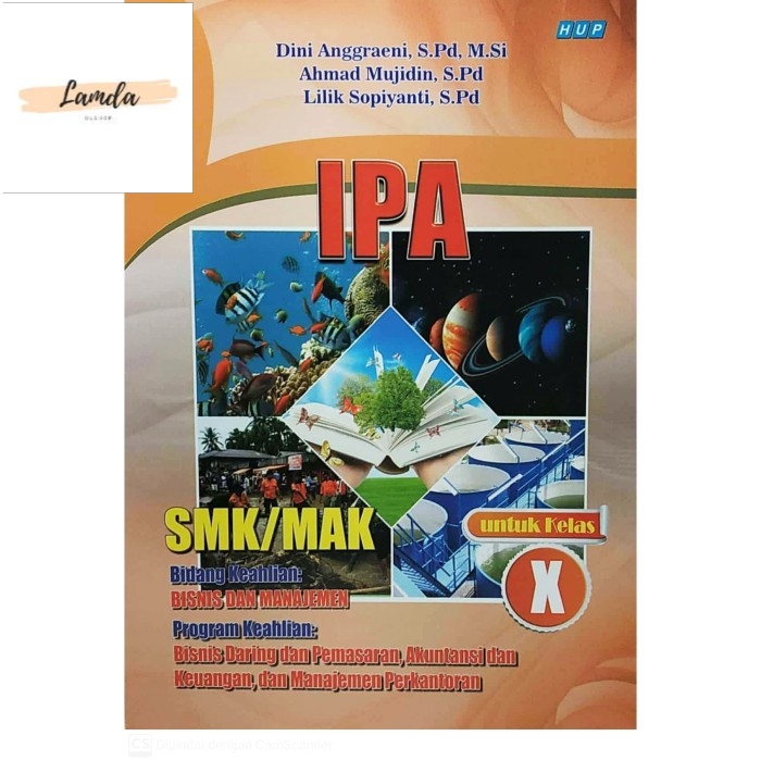 BUKU PAKET PELAJARAN  IPA BISMEN SMK/MAK Kelas 10