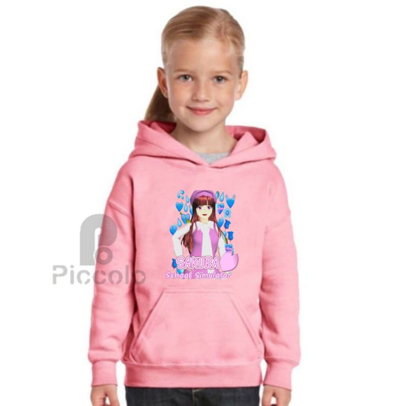 jaket hoodie anak motif gaming sakura sakura school simulator terbaru 06