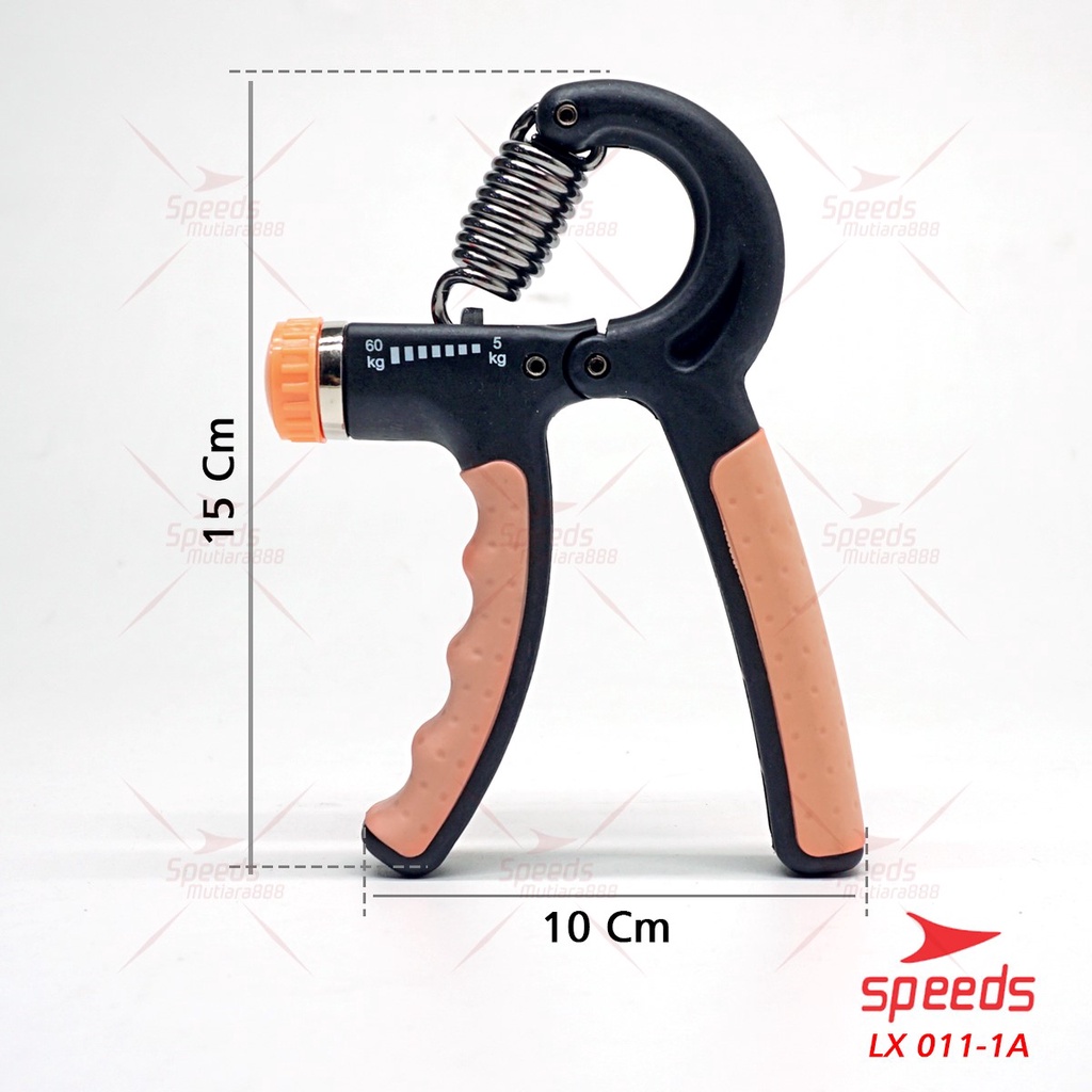 SPEEDS Handgrip Hand Grip Alat Bantu Fitness Otot Lengan Portable 5-60 kg LX 011-1-011-1A Orange