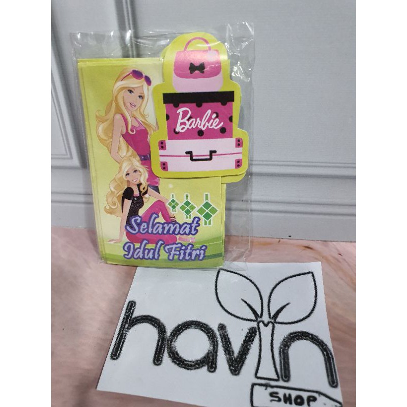 AMPLOP LEBARAN model 3DIMENSI (9cm X 6.5cm)/ANGPAO IDUL FITRI 3DIMENSI-Barbie