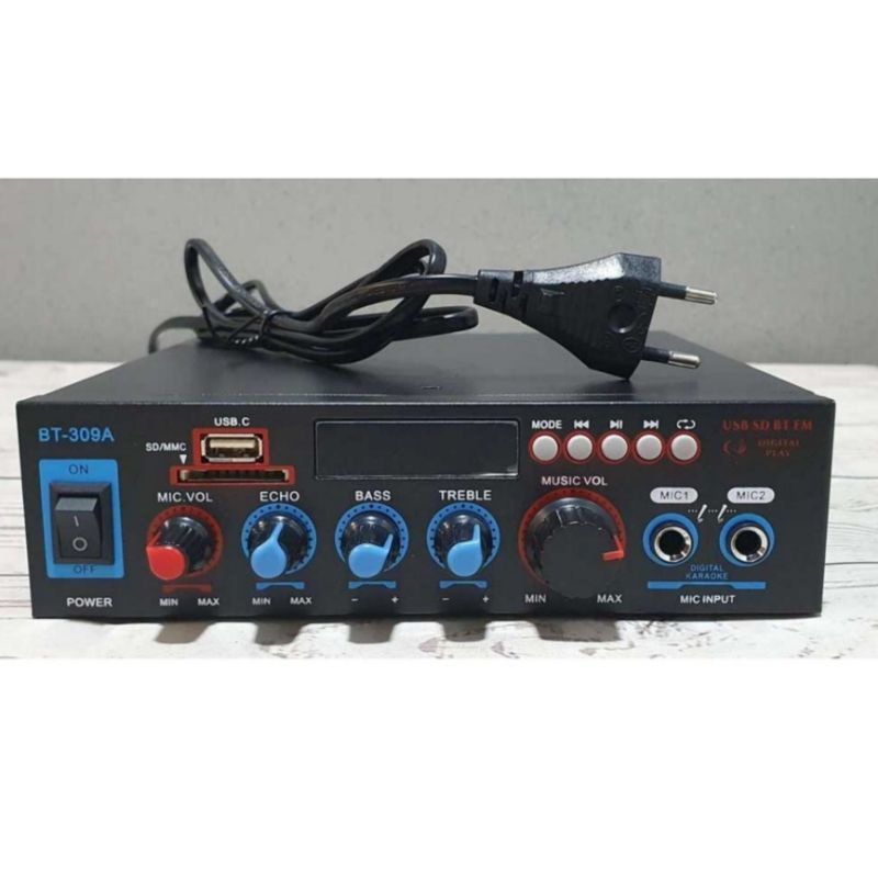 Amplifier Bluetooth Usb Stereo 2 Channel 800 Watt Black - 3R