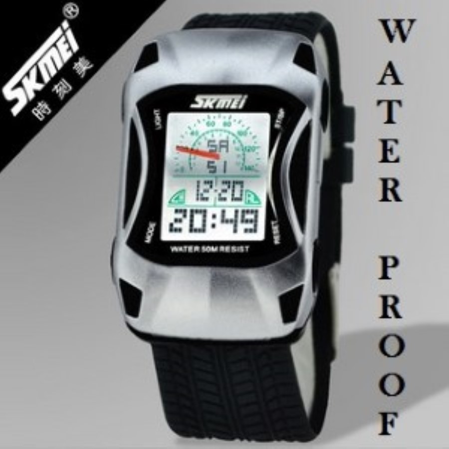 Jam Tangan Mobil Ferari LED Watch Anak ORI SKMEI Waterproof Anti Air Diskon