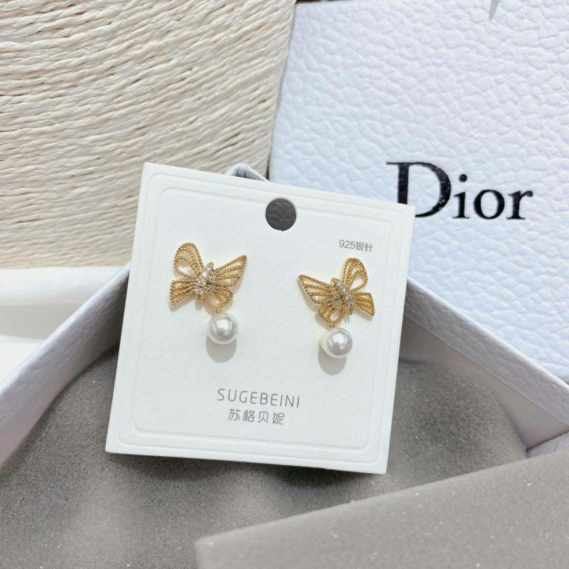 Anting Silver925 perak plat gold Anti Karat anti alergi anting premium  AN-41