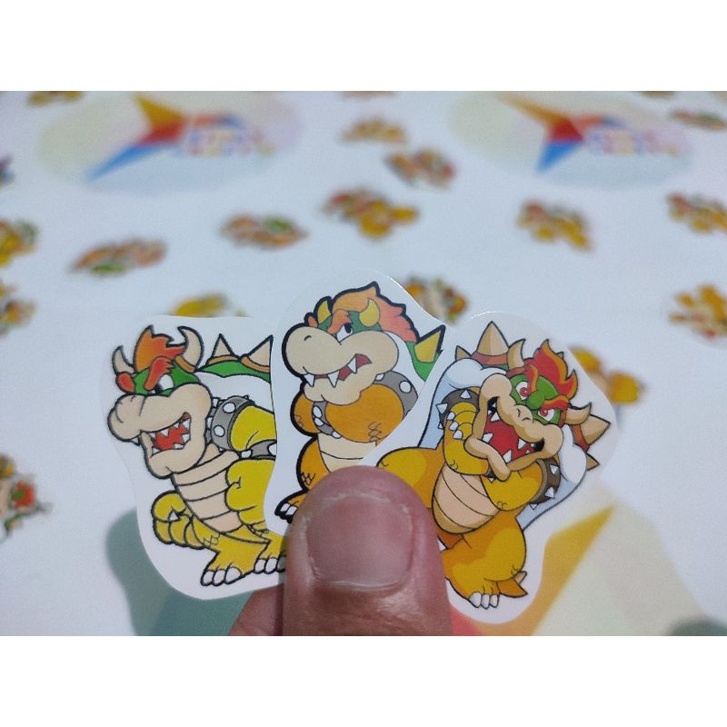 

Sticker Game Super Mario Bros Karakter Browser Bahan Glosy Photo Papper