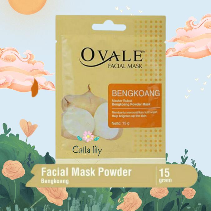 Ovale facial mask powder bengkoang masker bubuk wajah 90-callalilystore Ayo Order