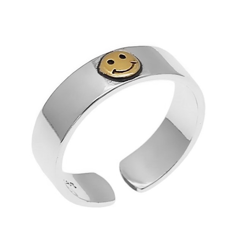 Smiley Open Ring Accessories Korean Style Trendy Retro