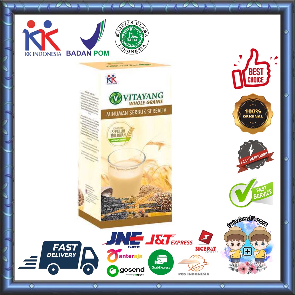 

Vitayang Whole Grains Minuman Serbuk Sereal Sarapan Instan Sehat Enak Bergizi Bikin Kenyang Mengandung 10 Jenis Biji-Bijian KK Indonesia Original