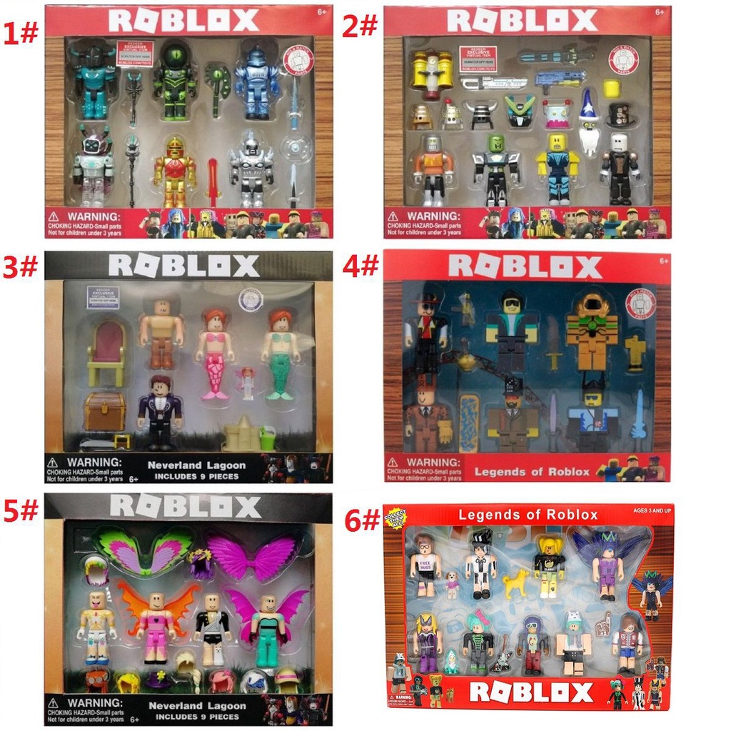 7cm Mainan Roblox Game Figma Champion Mermaid Playset Action Mini Figure Toy Boneka