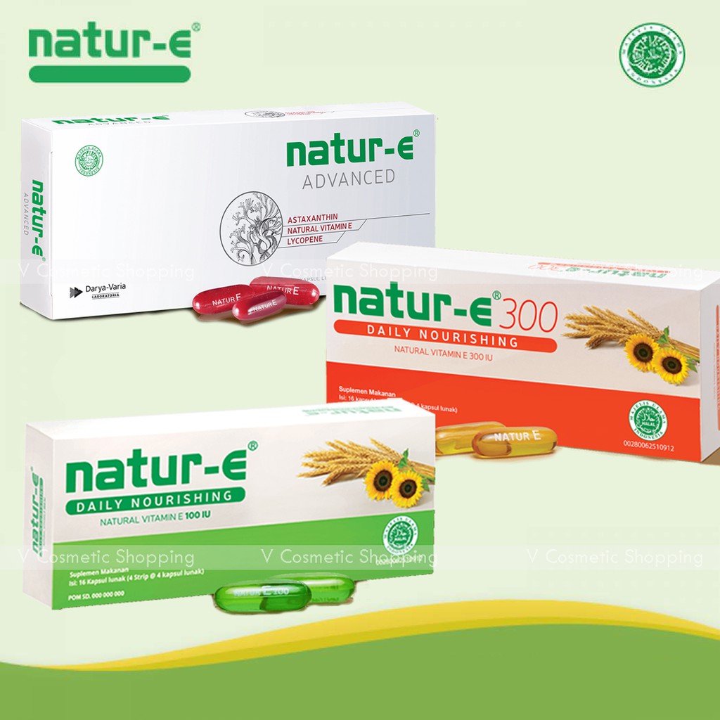 NATUR-E Vitamin Soft Capsule Natur E White 100IU 300IU Advanced