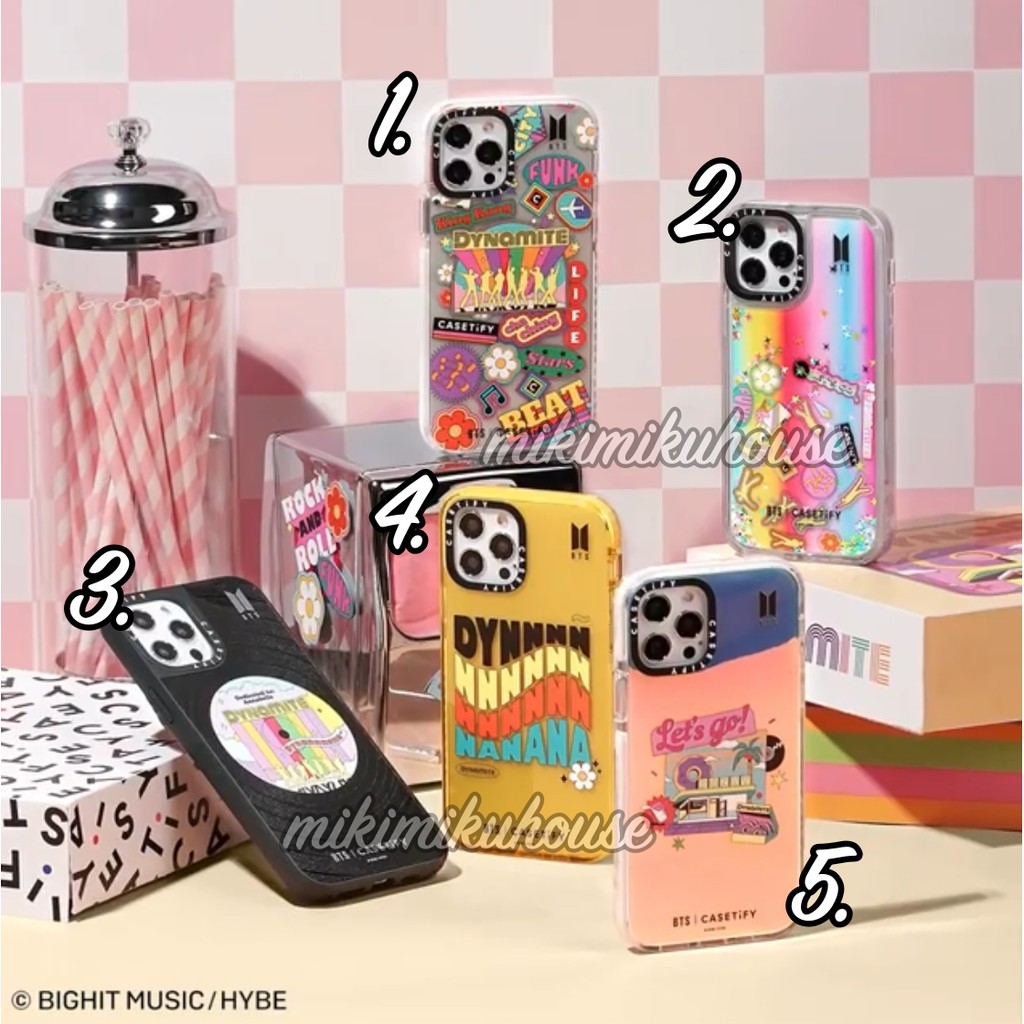 BTS CASETIFY DYNAMITE PHONE CASE BTSXCASETIFY ON COLLECTION CASING COLLAB EDITION ON MAP OF SOUL