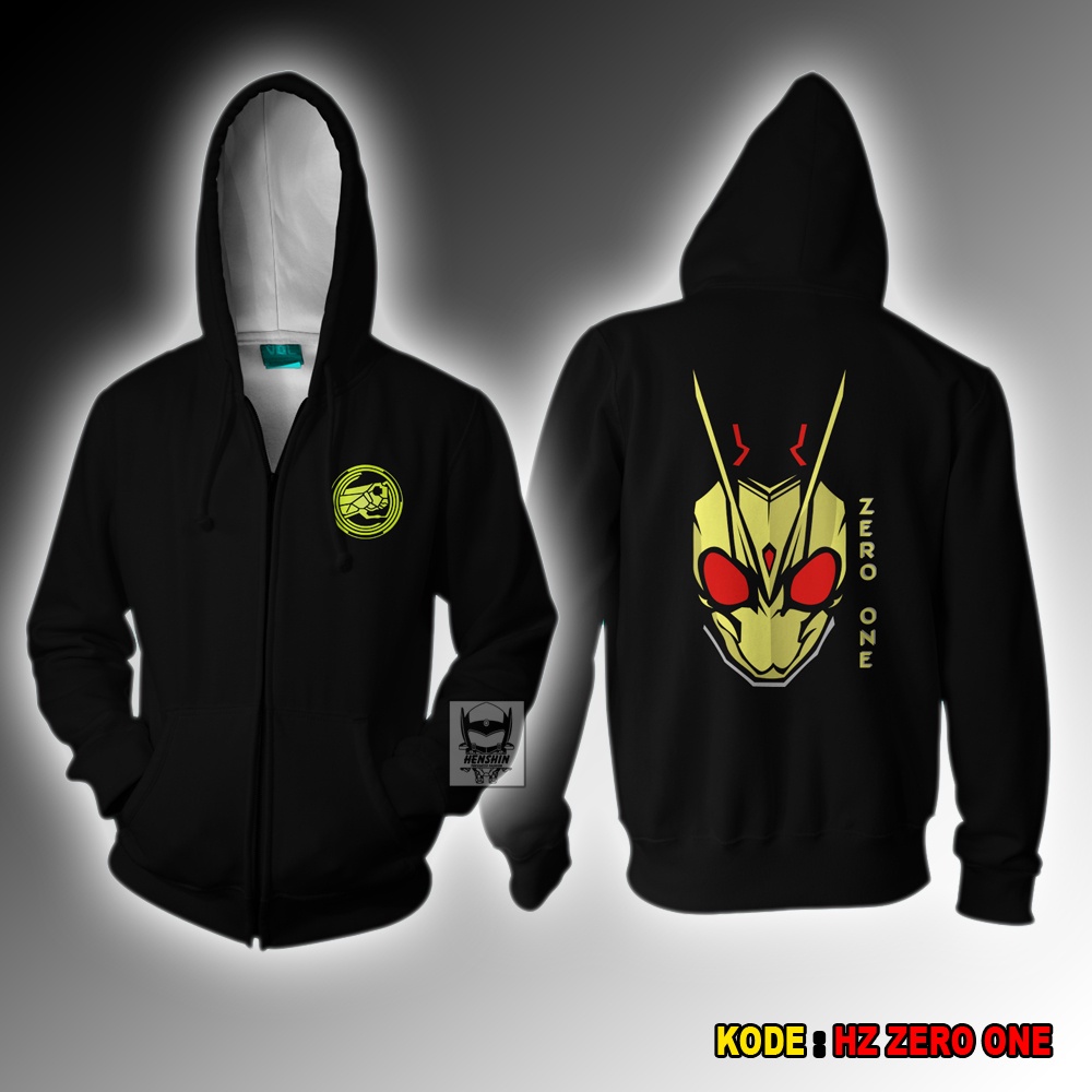 JAKET HOODIE ZIPPER KEREN KAMEN RIDER ZERO ONE