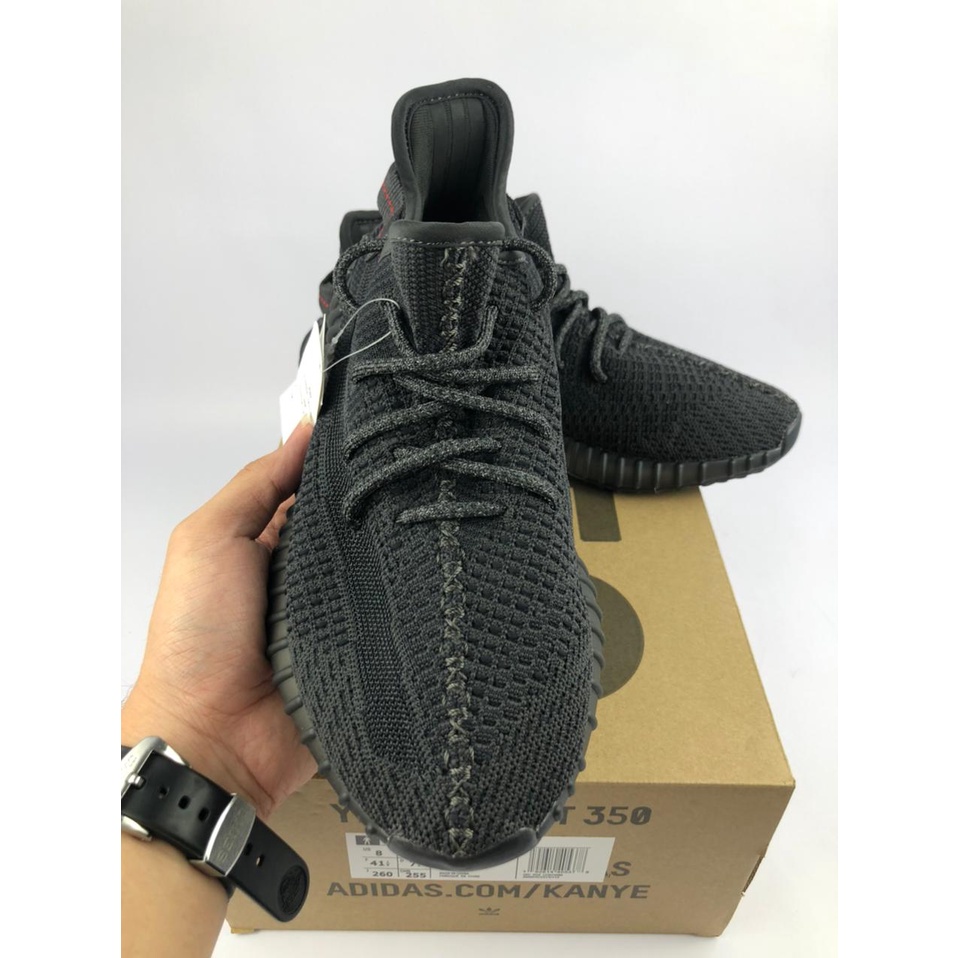 Yeezy 350 V2 Black Static (Laces Reflective) PK, Guaranteed 100% Real Pic Made In China