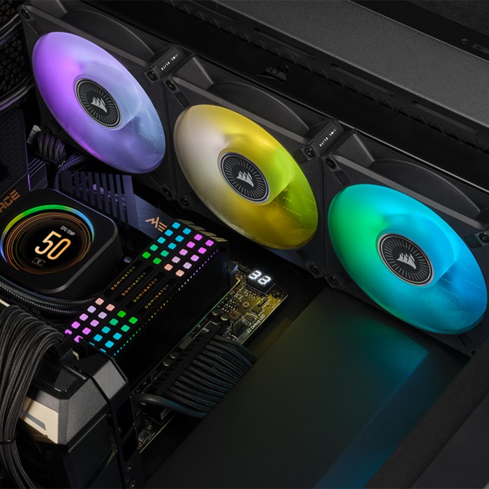 CORSAIR ML140 RGB ELITE Premium PWM Magnetic Levitation Fan Single