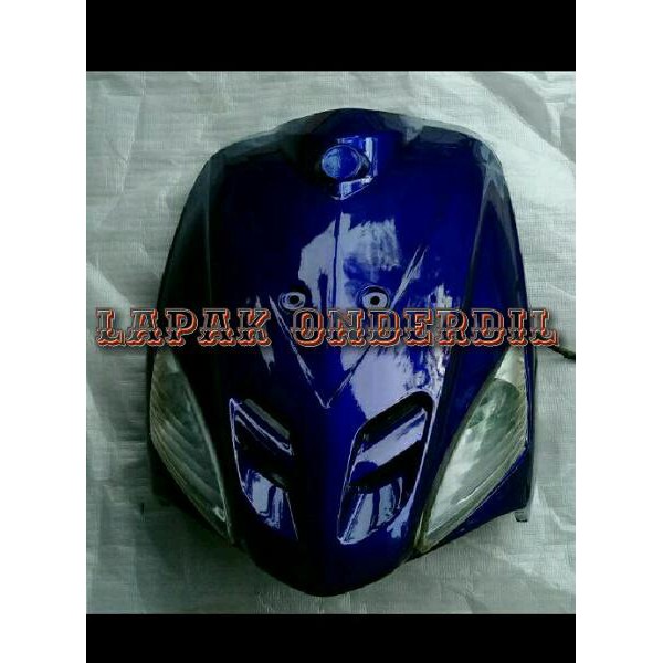 tameng dasi lampu depan mio sporty plus sen dan reflektor warna hitam